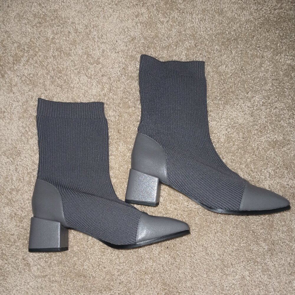 Sock style booties 7.5